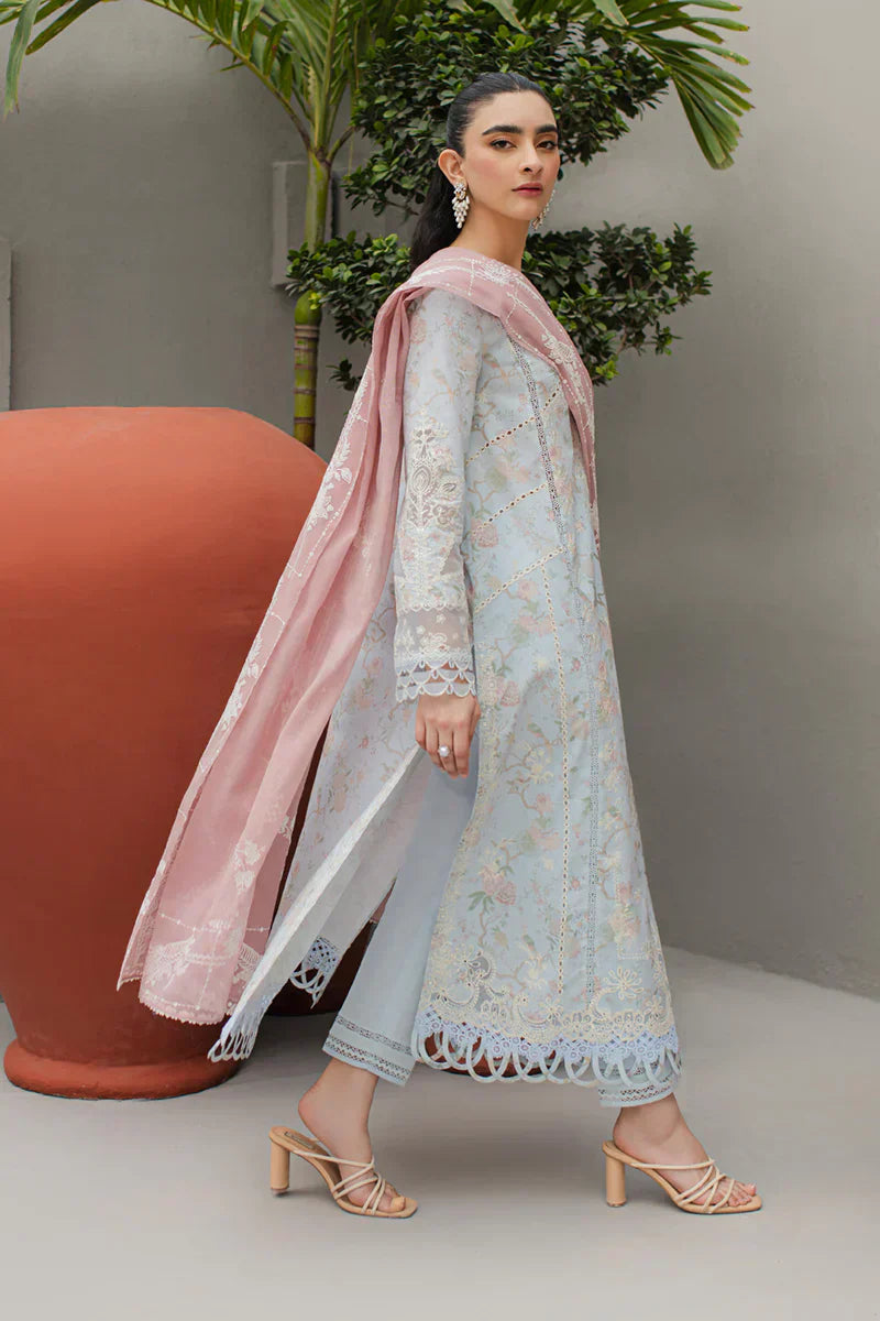 Qalamkar | Q Line Lawn Collection | JK-06 OCTAVIA - by - Libasekhas UK - Registered Vendor of : Qalamkar - 100% Original Designer Dresss