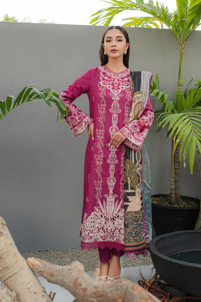 Qalamkar | Q Line Lawn Collection | JK-16 SERAPHINA - by - Libasekhas UK - Registered Vendor of : Qalamkar - 100% Original Designer Dresss