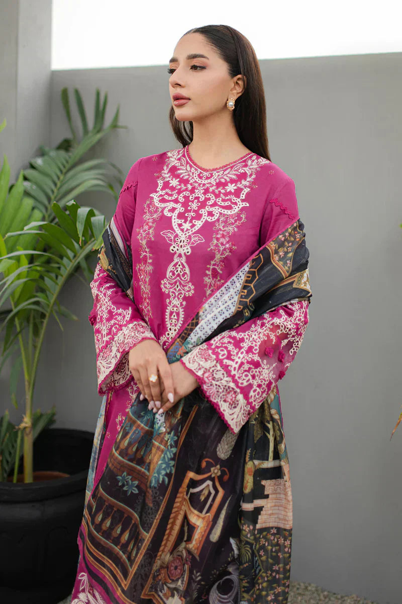 Qalamkar | Q Line Lawn Collection | JK-16 SERAPHINA - by - Libasekhas UK - Registered Vendor of : Qalamkar - 100% Original Designer Dresss