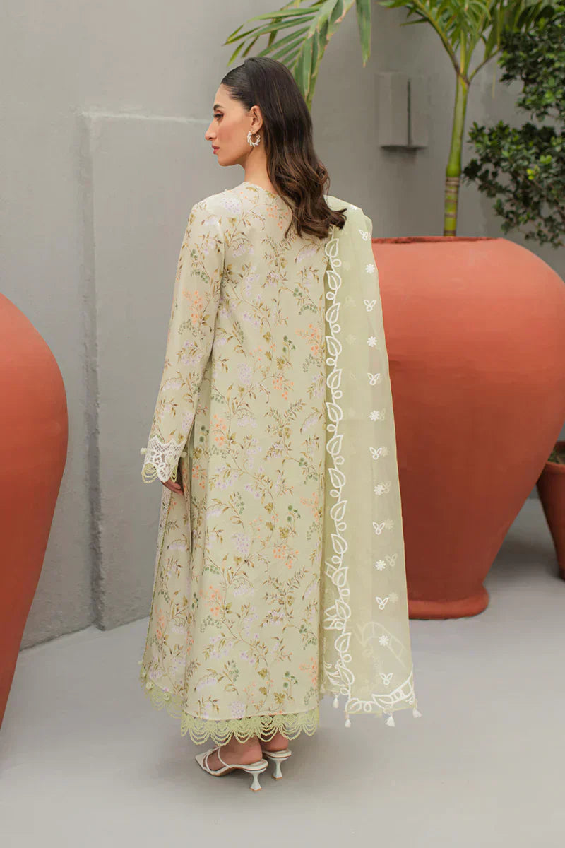Qalamkar | Q Line Lawn Collection | JK-01 EULALIA - by - Libasekhas UK - Registered Vendor of : Qalamkar - 100% Original Designer Dresss