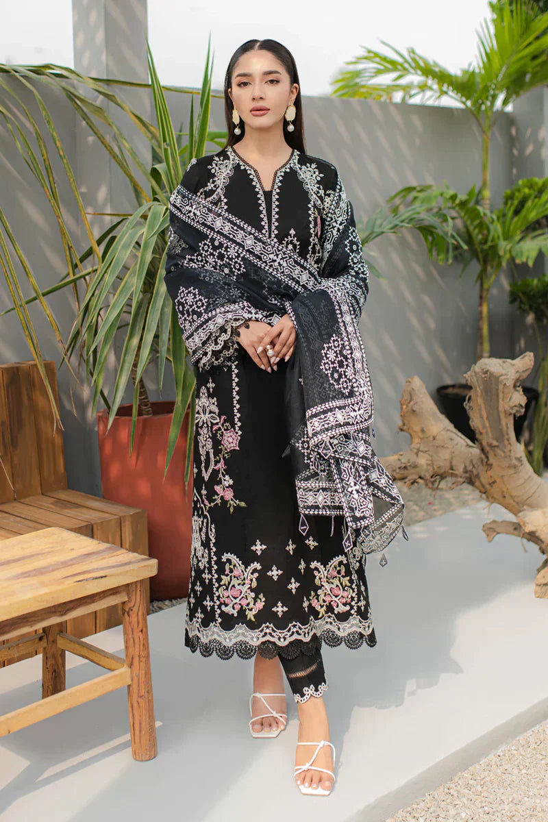 Qalamkar | Q Line Lawn Collection | JK-09 EVADNE - by - Libasekhas UK - Registered Vendor of : Qalamkar - 100% Original Designer Dresss