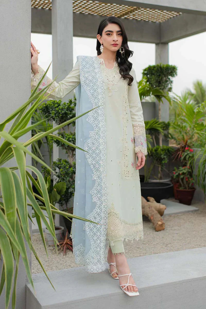 Qalamkar | Q Line Lawn Collection | JK-04 ASTER - by - Libasekhas UK - Registered Vendor of : Qalamkar - 100% Original Designer Dresss
