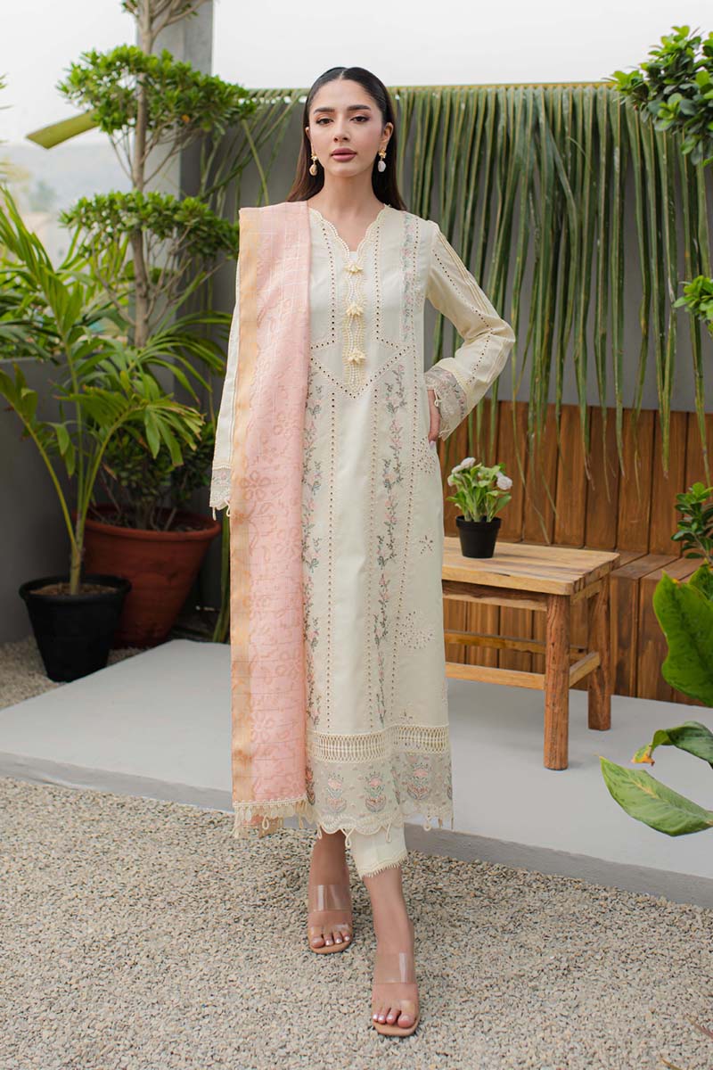 Qalamkar | Q Line Lawn Collection | JK-05 MELIORA - by - Libasekhas UK - Registered Vendor of : Qalamkar - 100% Original Designer Dresss