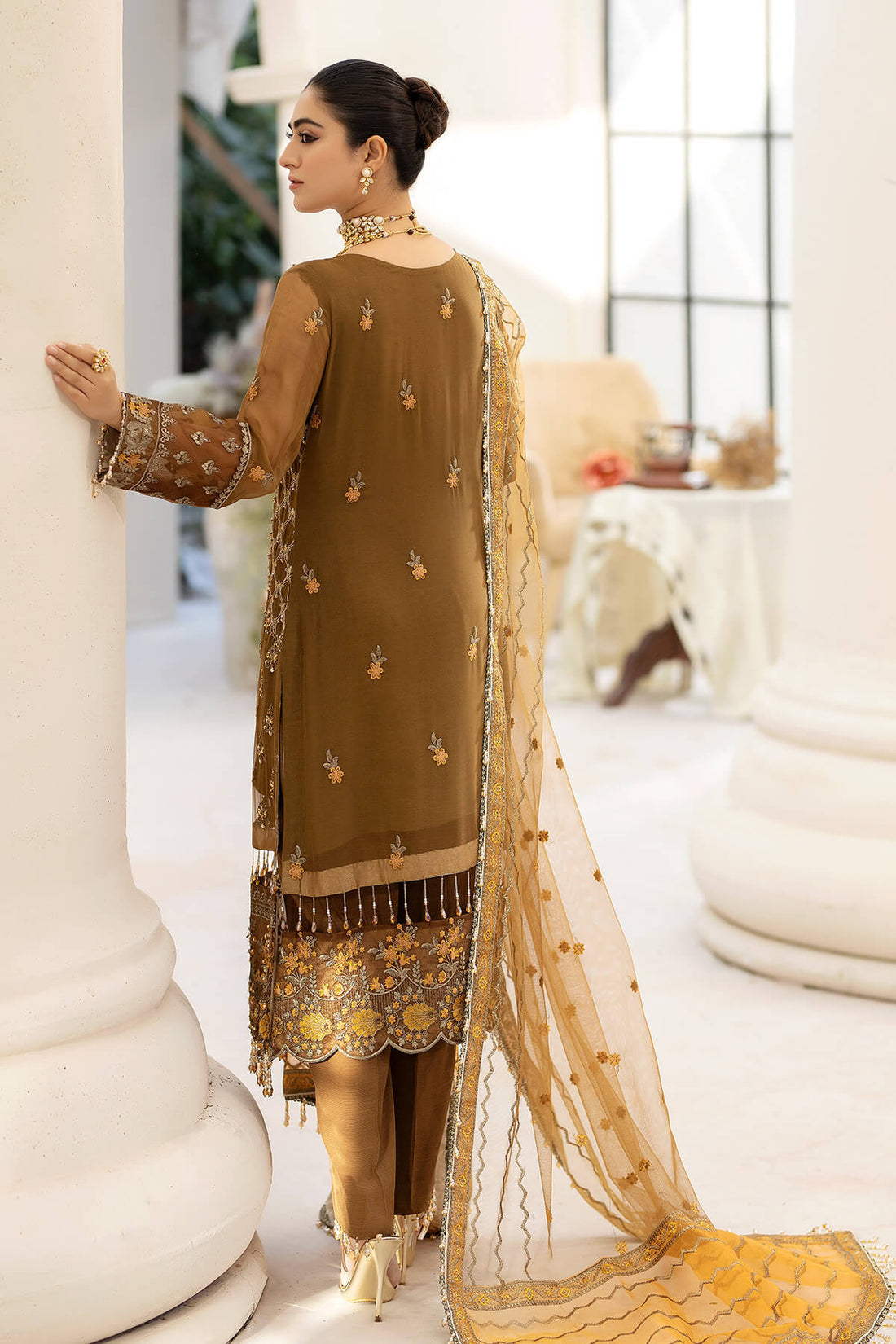 Raeesa Premium | Dehleez Formals | DL-1014 Imperial Brew - Formal -  Libasekhas