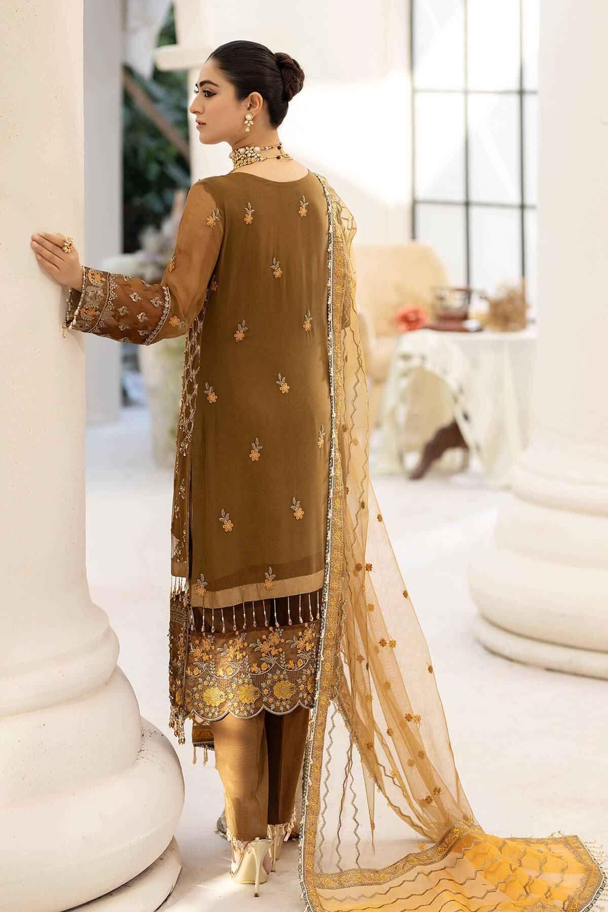 Raeesa Premium | Dehleez Formals | DL-1014 Imperial Brew - Formal -  Libasekhas