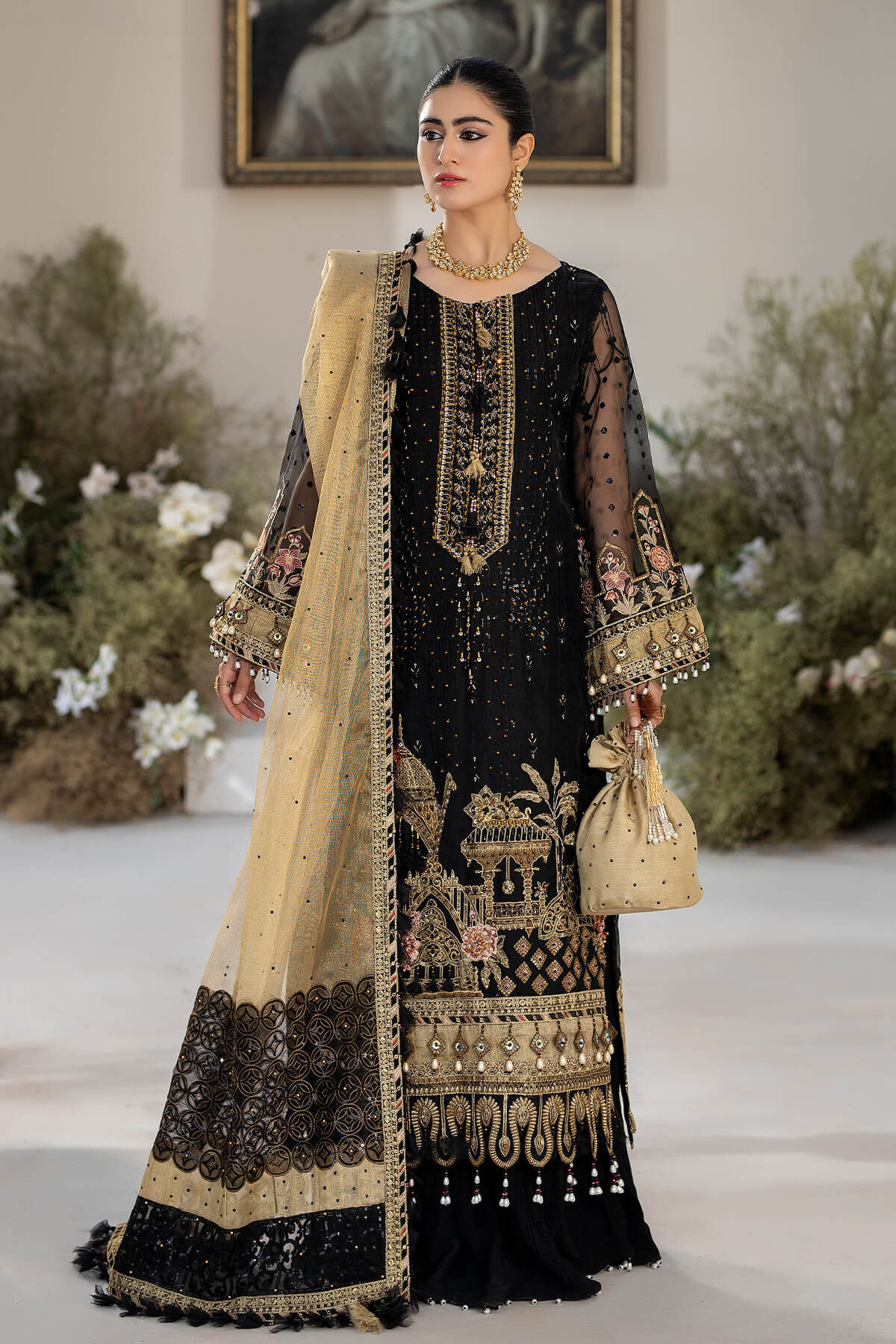 Raeesa Premium | Dehleez Formals | DL-1017 Nightingale - by - Libasekhas UK - Registered Vendor of : Raeesa Premium - 100% Original Designer Dresss