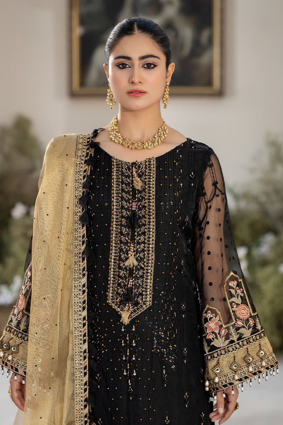 Raeesa Premium | Dehleez Formals | DL-1017 Nightingale - by - Libasekhas UK - Registered Vendor of : Raeesa Premium - 100% Original Designer Dresss