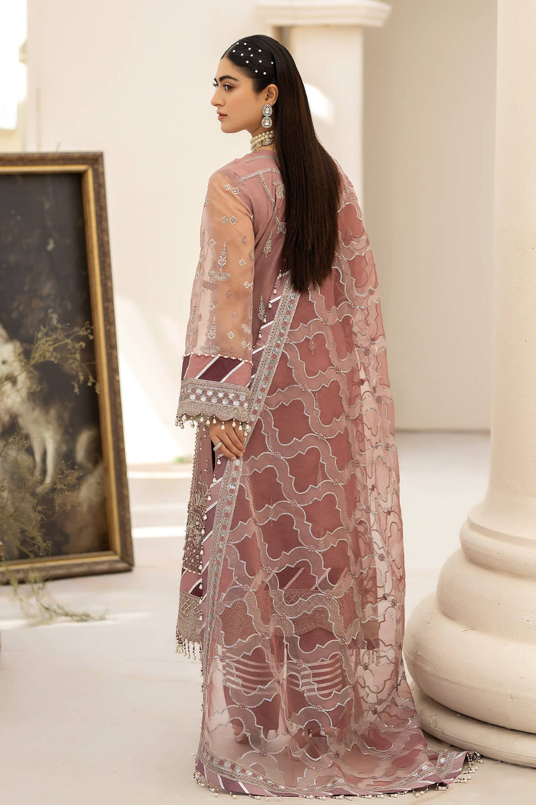 Raeesa Premium | Dehleez Formals | DL-1012 Persian Jewel - by - Libasekhas UK - Registered Vendor of : Raeesa Premium - 100% Original Designer Dresss