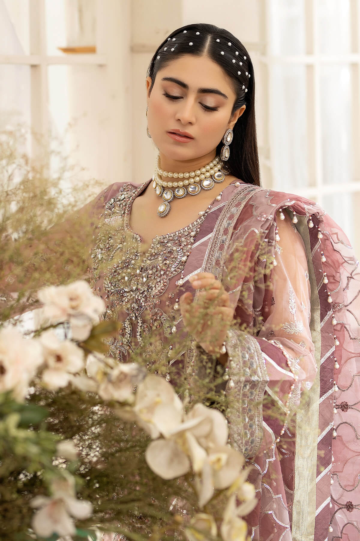 Raeesa Premium | Dehleez Formals | DL-1012 Persian Jewel - by - Libasekhas UK - Registered Vendor of : Raeesa Premium - 100% Original Designer Dresss