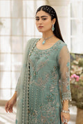 Raeesa Premium | Dehleez Formals | DL-1013 Caribbean Coast - by - Libasekhas UK - Registered Vendor of : Raeesa Premium - 100% Original Designer Dresss