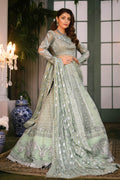 Raeesa Premium | Wajadan Wedding Formals | WD-2 Pea Green - by - Libasekhas UK - Registered Vendor of : Raeesa Premium - 100% Original Designer Dresss