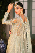 Raeesa Premium | Wajadan Wedding Formals | WD-2 Pea Green - by - Libasekhas UK - Registered Vendor of : Raeesa Premium - 100% Original Designer Dresss