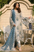 Raeesa Premium | Wajadan Wedding Formals | WD-5 Silver Grey - by - Libasekhas UK - Registered Vendor of : Raeesa Premium - 100% Original Designer Dresss