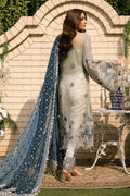 Raeesa Premium | Wajadan Wedding Formals | WD-5 Silver Grey - by - Libasekhas UK - Registered Vendor of : Raeesa Premium - 100% Original Designer Dresss