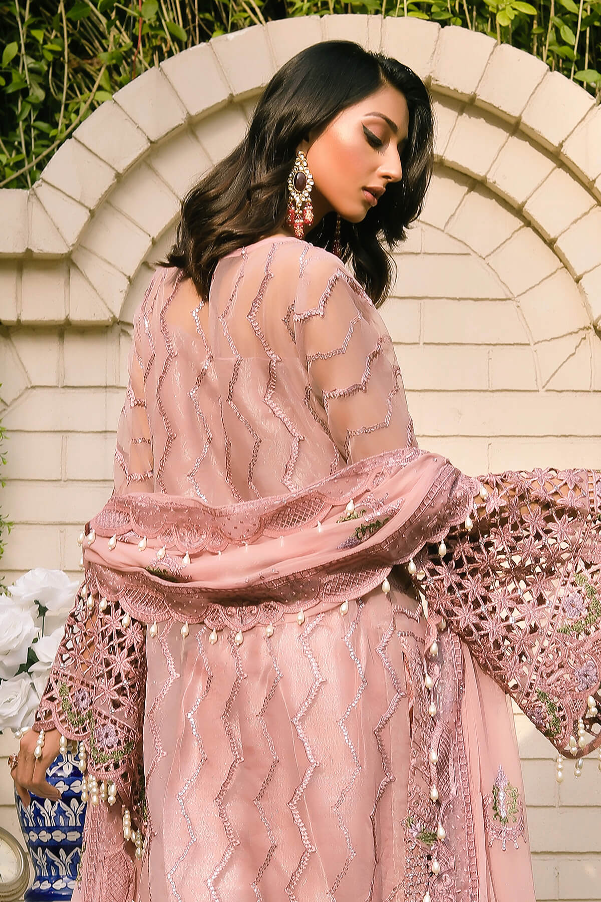 Raeesa Premium | Wajadan Wedding Formals | WD-7 Opera Mauve - by - Libasekhas UK - Registered Vendor of : Raeesa Premium - 100% Original Designer Dresss