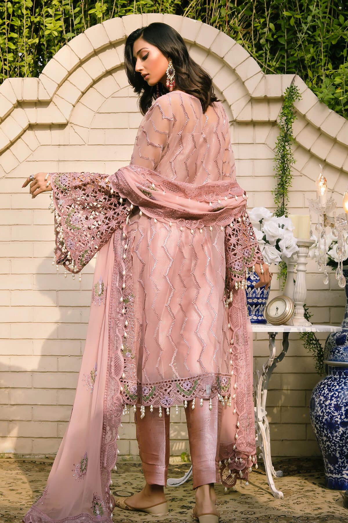 Raeesa Premium | Wajadan Wedding Formals | WD-7 Opera Mauve - by - Libasekhas UK - Registered Vendor of : Raeesa Premium - 100% Original Designer Dresss