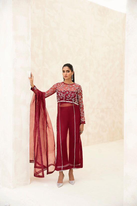 Raja Salahuddin | The Wishlist | CHERRY - by - Libasekhas UK - Registered Vendor of : Raja Salahuddin - 100% Original Designer Dresss