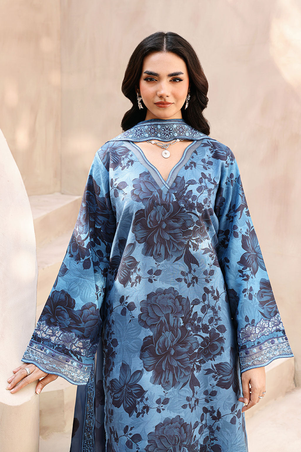 Ramsha | Naqsh Embroidered Rawsilk | RS-05 - by Libasekhas UK - Registered Vendor of : Ramsha - 100% Original Designer Dress