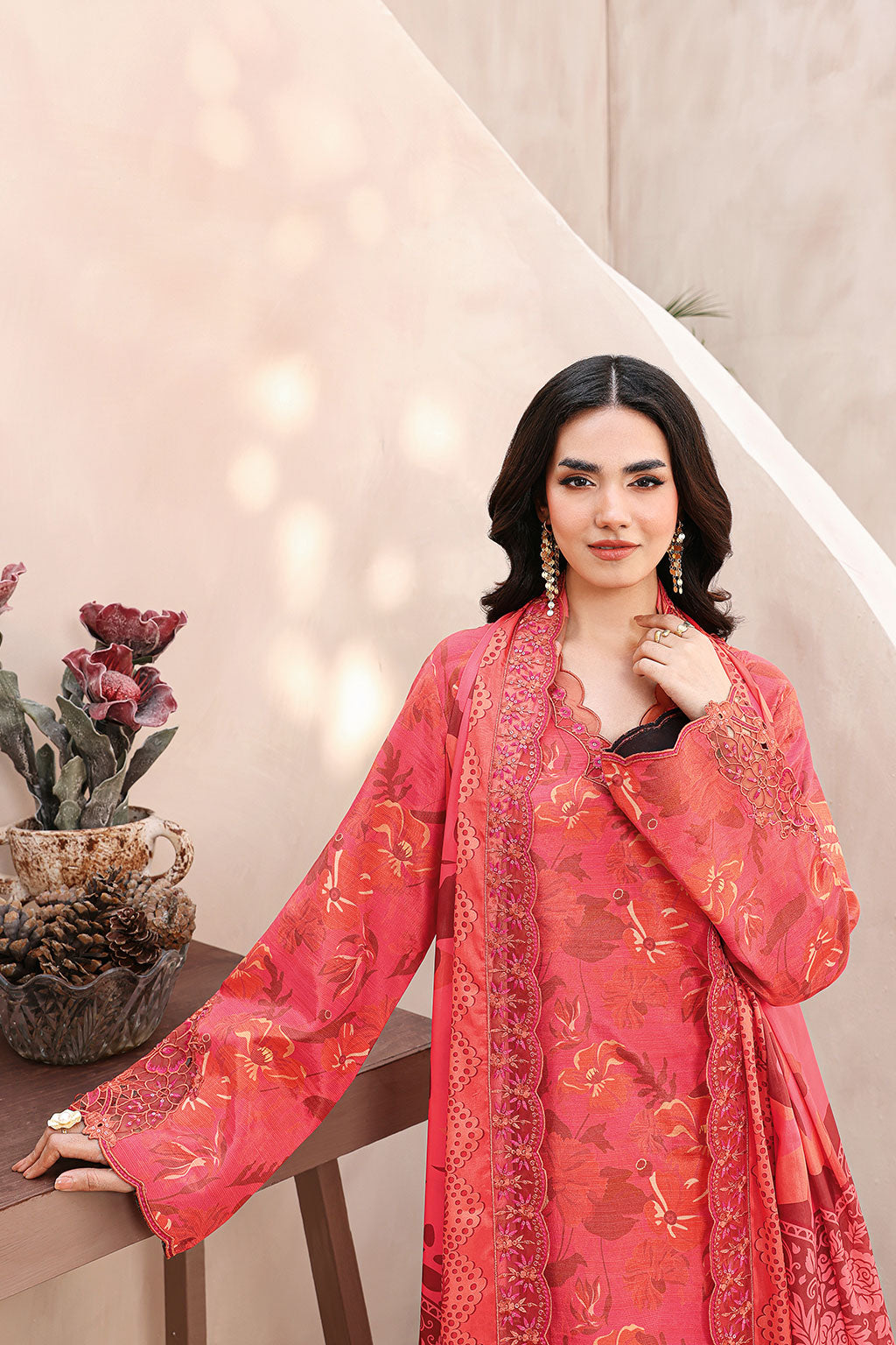 Ramsha | Naqsh Embroidered Rawsilk | RS-06 - by Libasekhas UK - Registered Vendor of : Ramsha - 100% Original Designer Dress