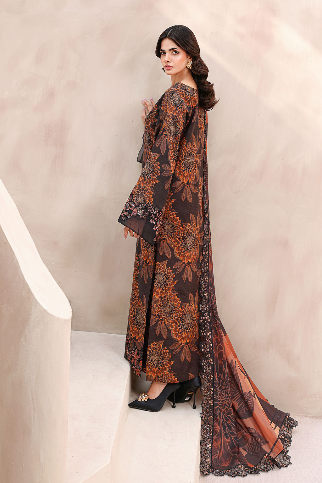 Ramsha | Naqsh Embroidered Rawsilk | RS-02 - by Libasekhas UK - Registered Vendor of : Ramsha - 100% Original Designer Dress