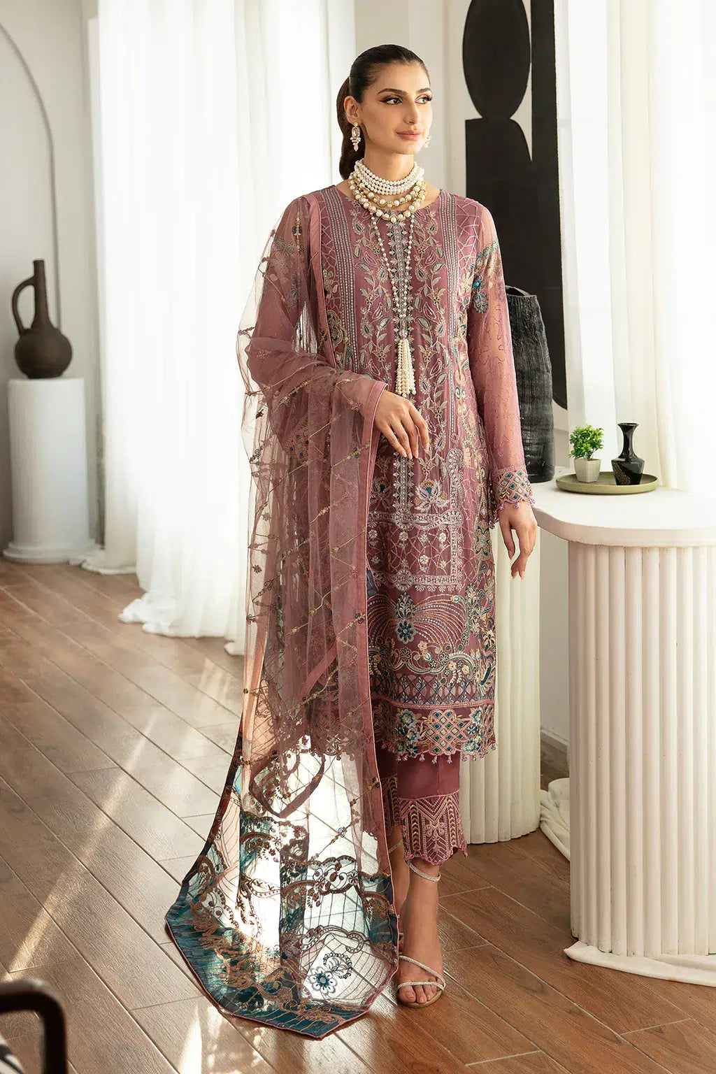Ramsha | Rangoon Chiffon Collection | D-1102 - by - Libasekhas UK - Registered Vendor of : Ramsha - 100% Original Designer Dresss