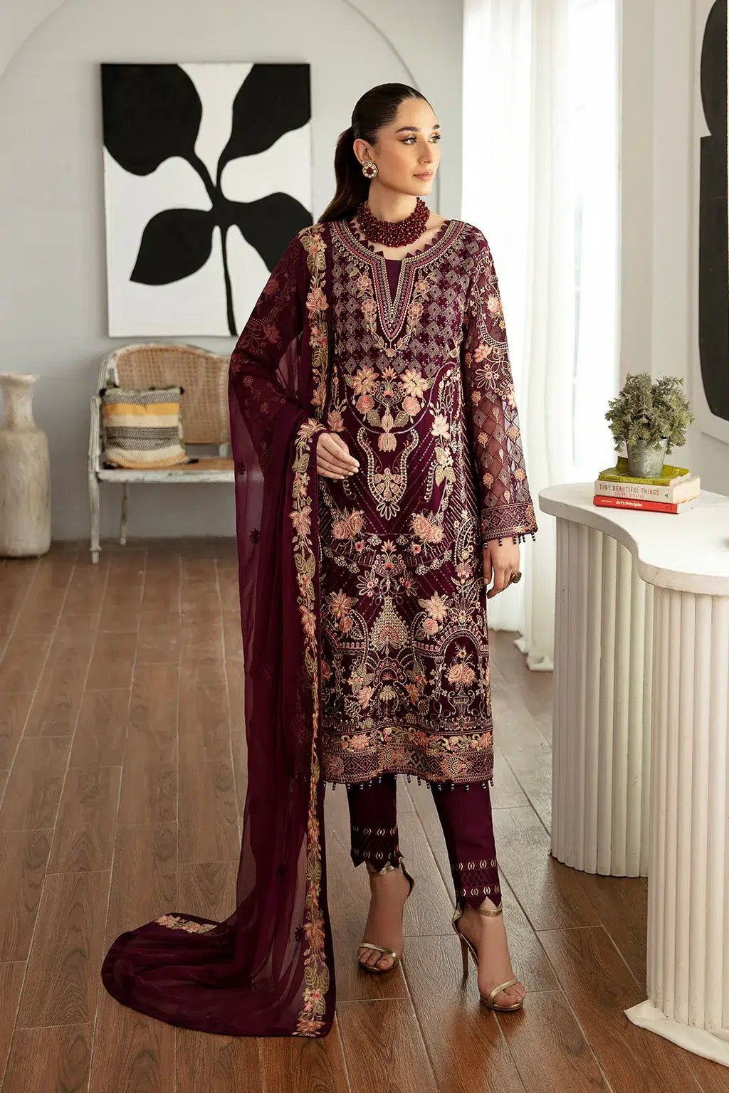Ramsha | Rangoon Chiffon Collection | D-1104 - by - Libasekhas UK - Registered Vendor of : Ramsha - 100% Original Designer Dresss