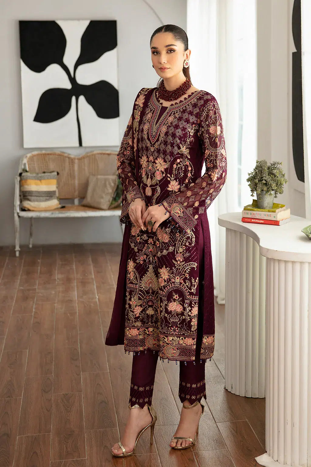 Ramsha | Rangoon Chiffon Collection | D-1104 - by - Libasekhas UK - Registered Vendor of : Ramsha - 100% Original Designer Dresss