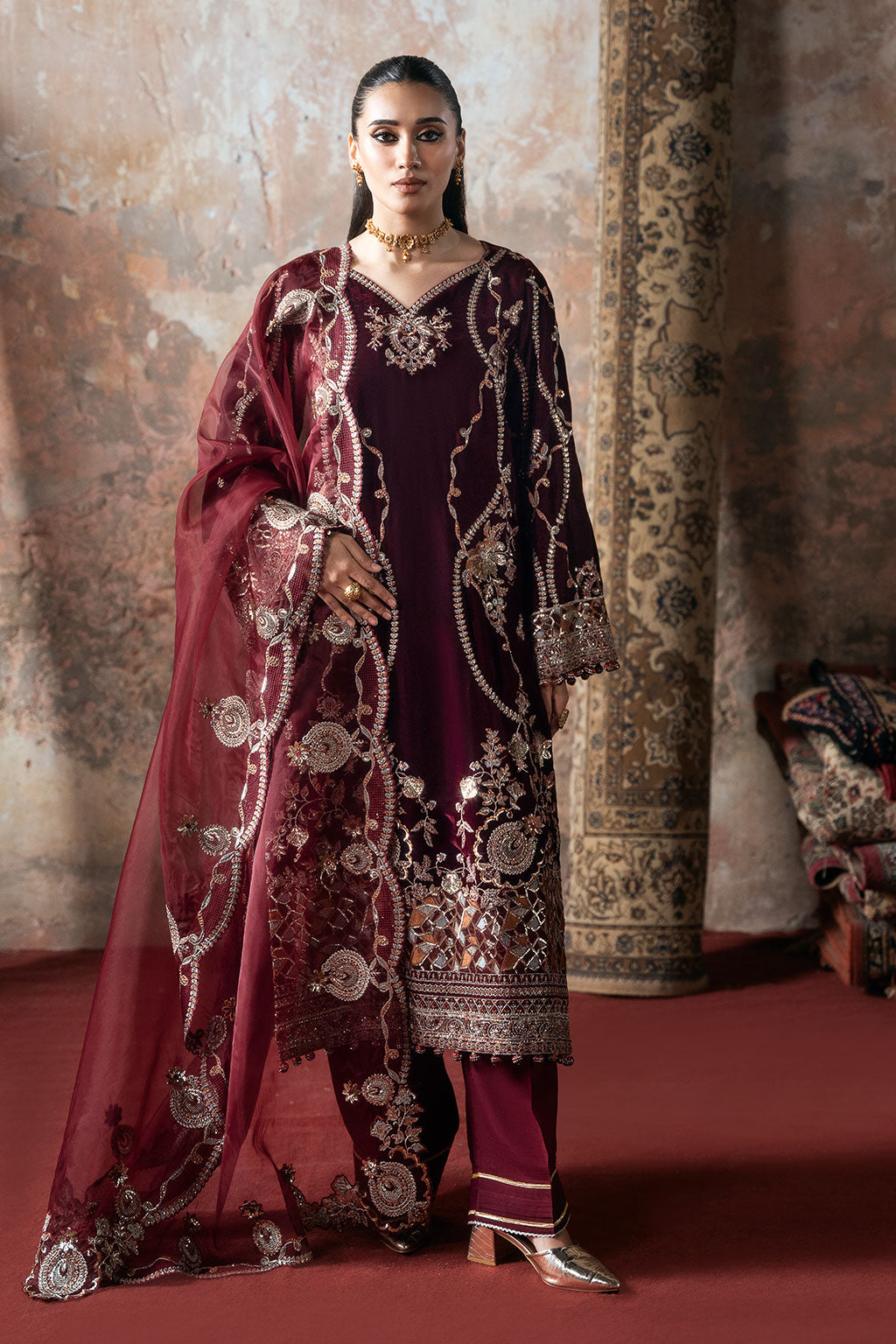Ramsha | Velvet Collection | V-701 - by Libasekhas UK - Registered Vendor of : Ramsha - 100% Original Designer Dress