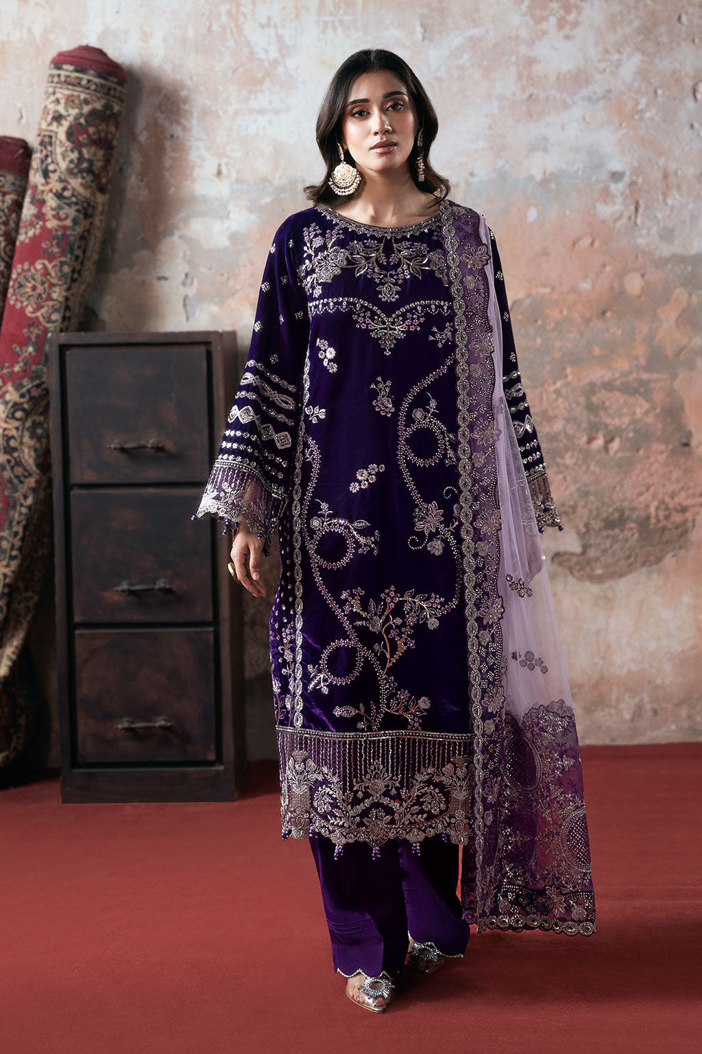Ramsha | Velvet Collection | V-708 - by Libasekhas UK - Registered Vendor of : Ramsha - 100% Original Designer Dress
