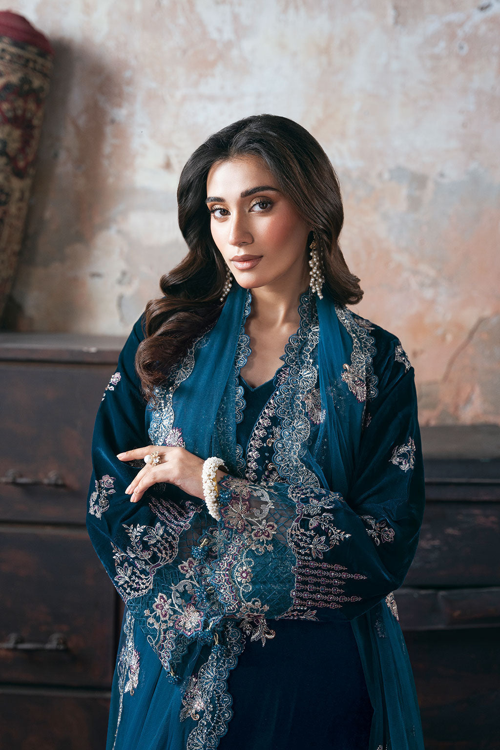 Ramsha | Velvet Collection | V-707 - by Libasekhas UK - Registered Vendor of : Ramsha - 100% Original Designer Dress