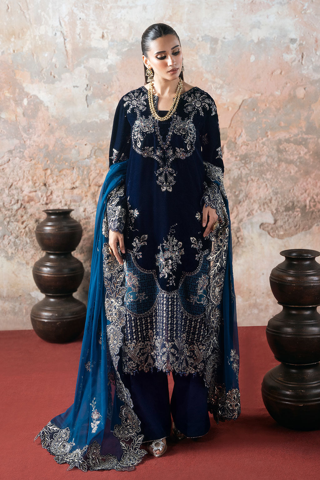 Ramsha | Velvet Collection | V-707 - by Libasekhas UK - Registered Vendor of : Ramsha - 100% Original Designer Dress