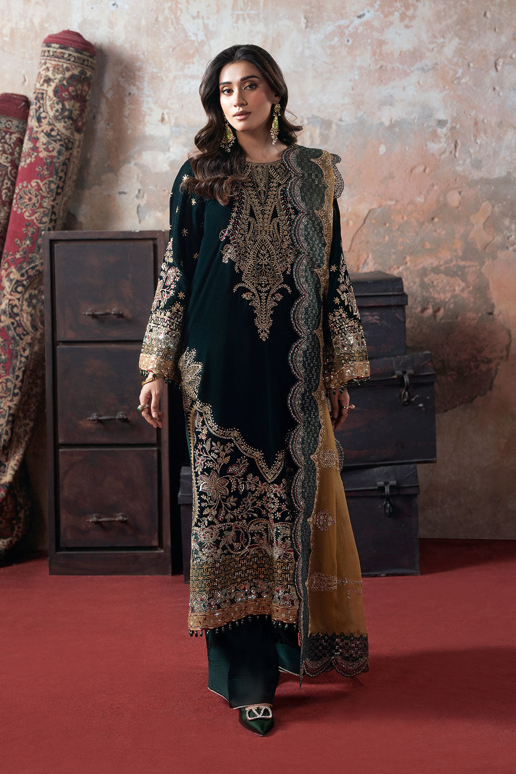 Ramsha | Velvet Collection | V-702 - by Libasekhas UK - Registered Vendor of : Ramsha - 100% Original Designer Dress