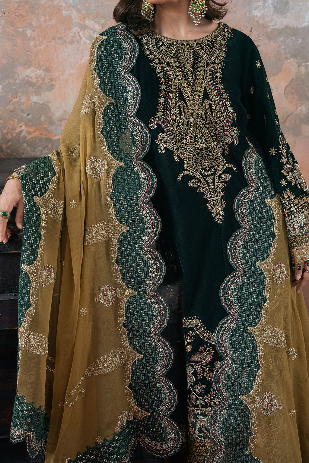 Ramsha | Velvet Collection | V-702 - by Libasekhas UK - Registered Vendor of : Ramsha - 100% Original Designer Dress