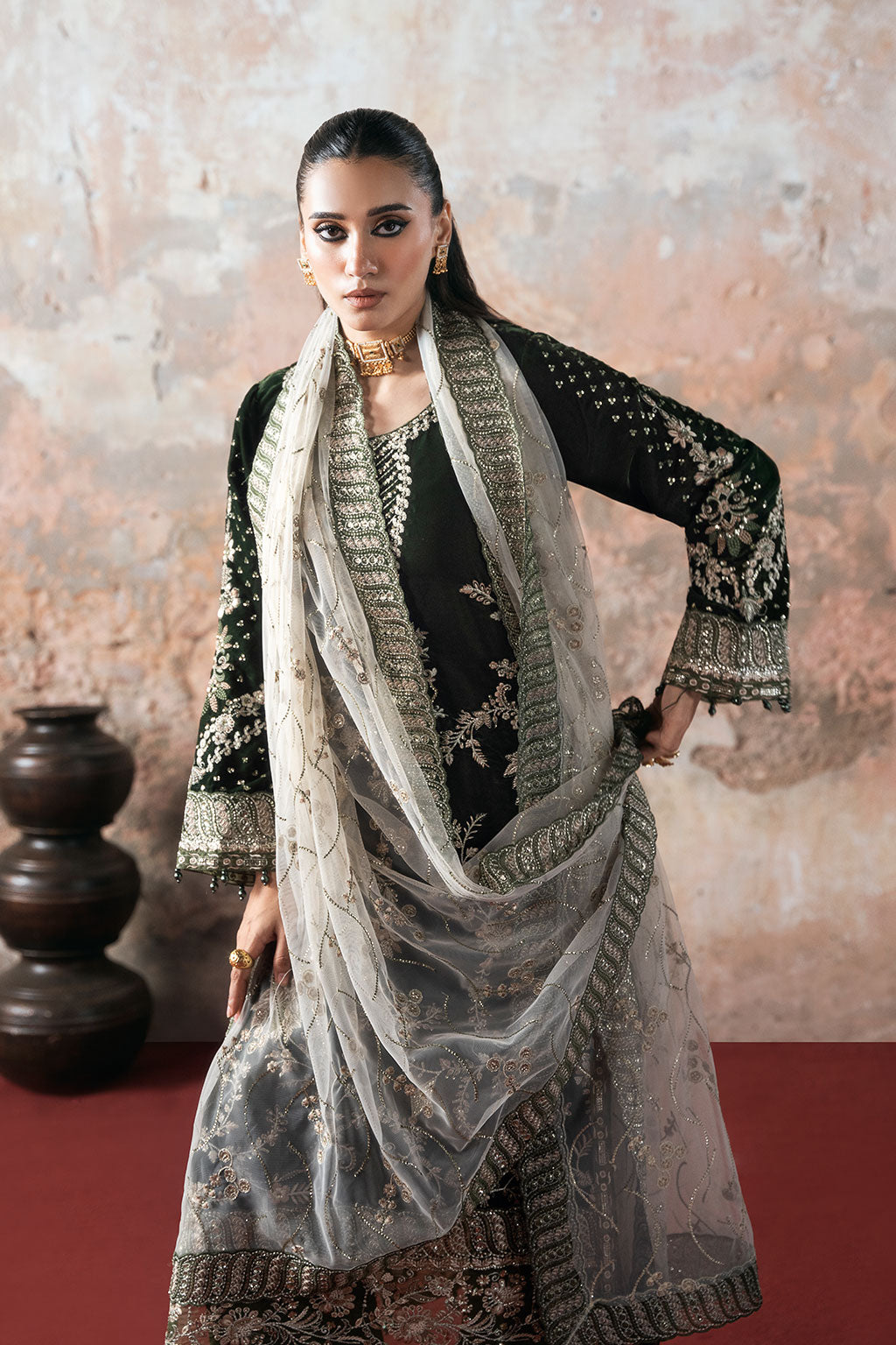 Ramsha | Velve t Collection |V-705 - by Libasekhas UK - Registered Vendor of : Ramsha - 100% Original Designer Dress