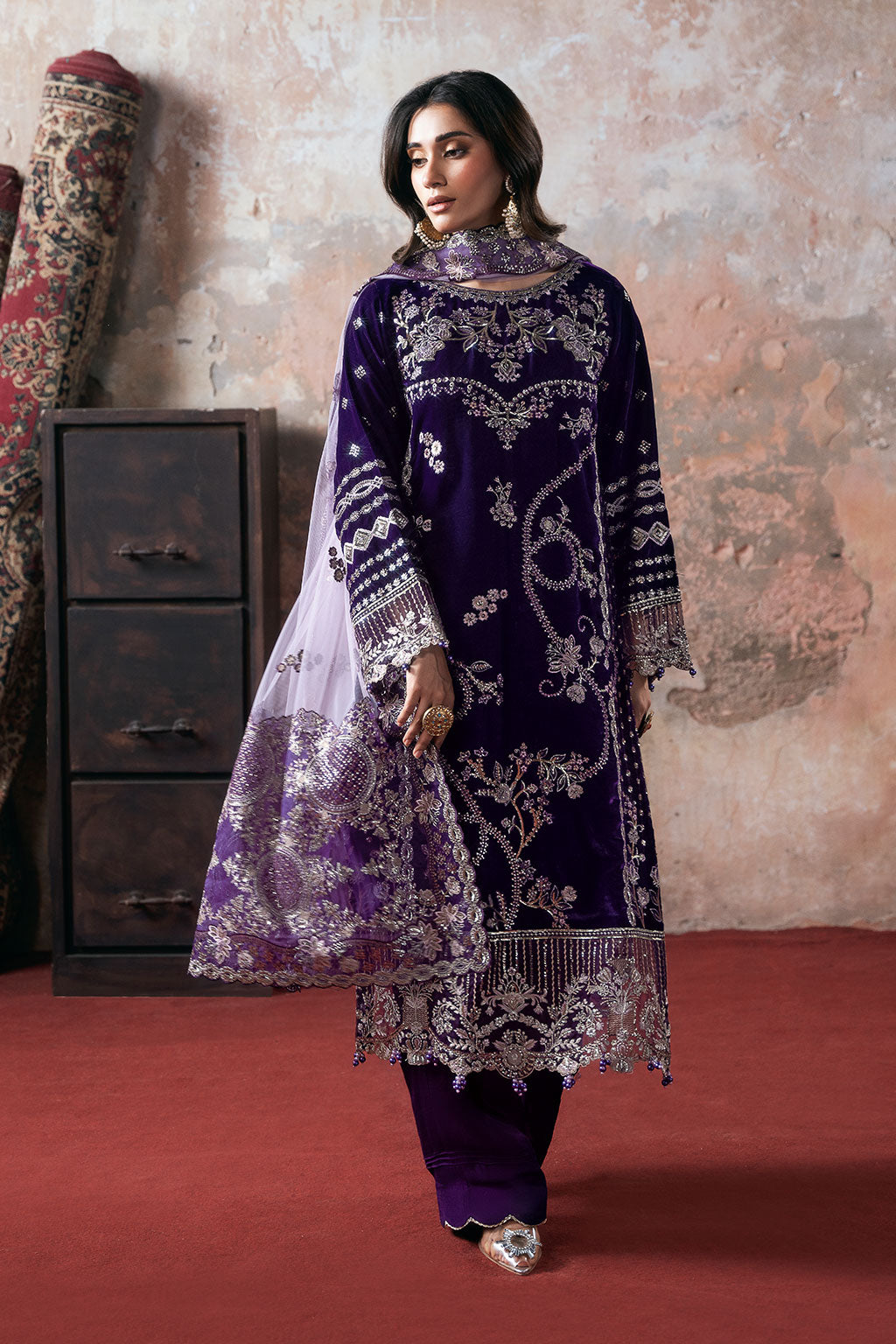 Ramsha | Velvet Collection | V-708 - by Libasekhas UK - Registered Vendor of : Ramsha - 100% Original Designer Dress