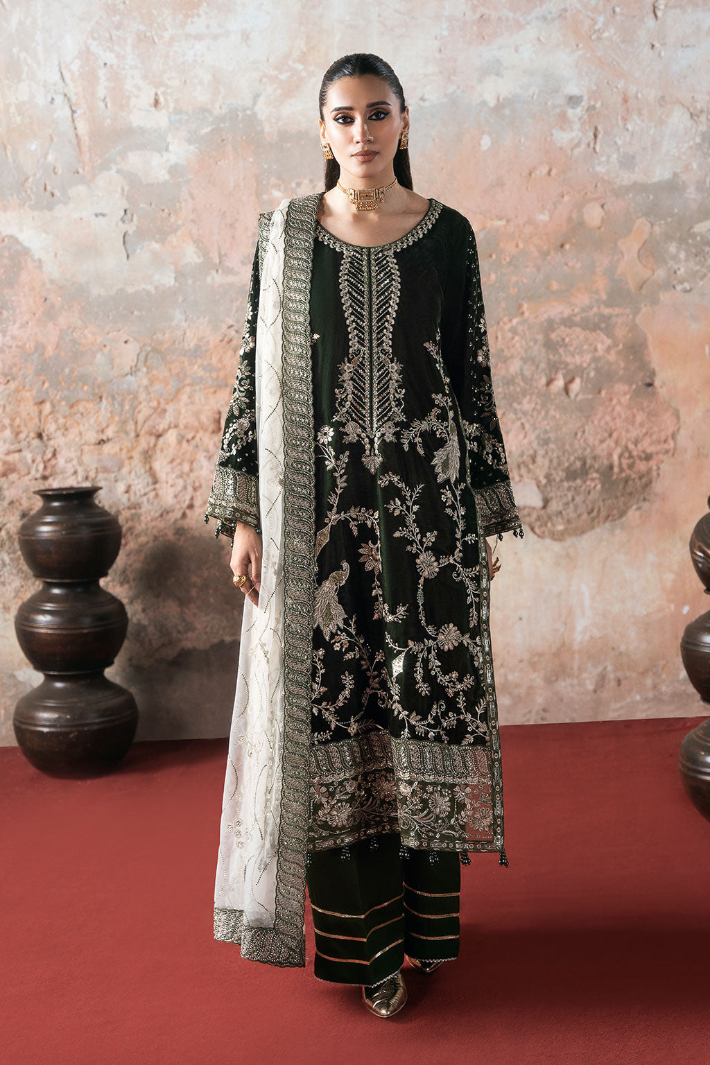 Ramsha | Velve t Collection |V-705 - by Libasekhas UK - Registered Vendor of : Ramsha - 100% Original Designer Dress