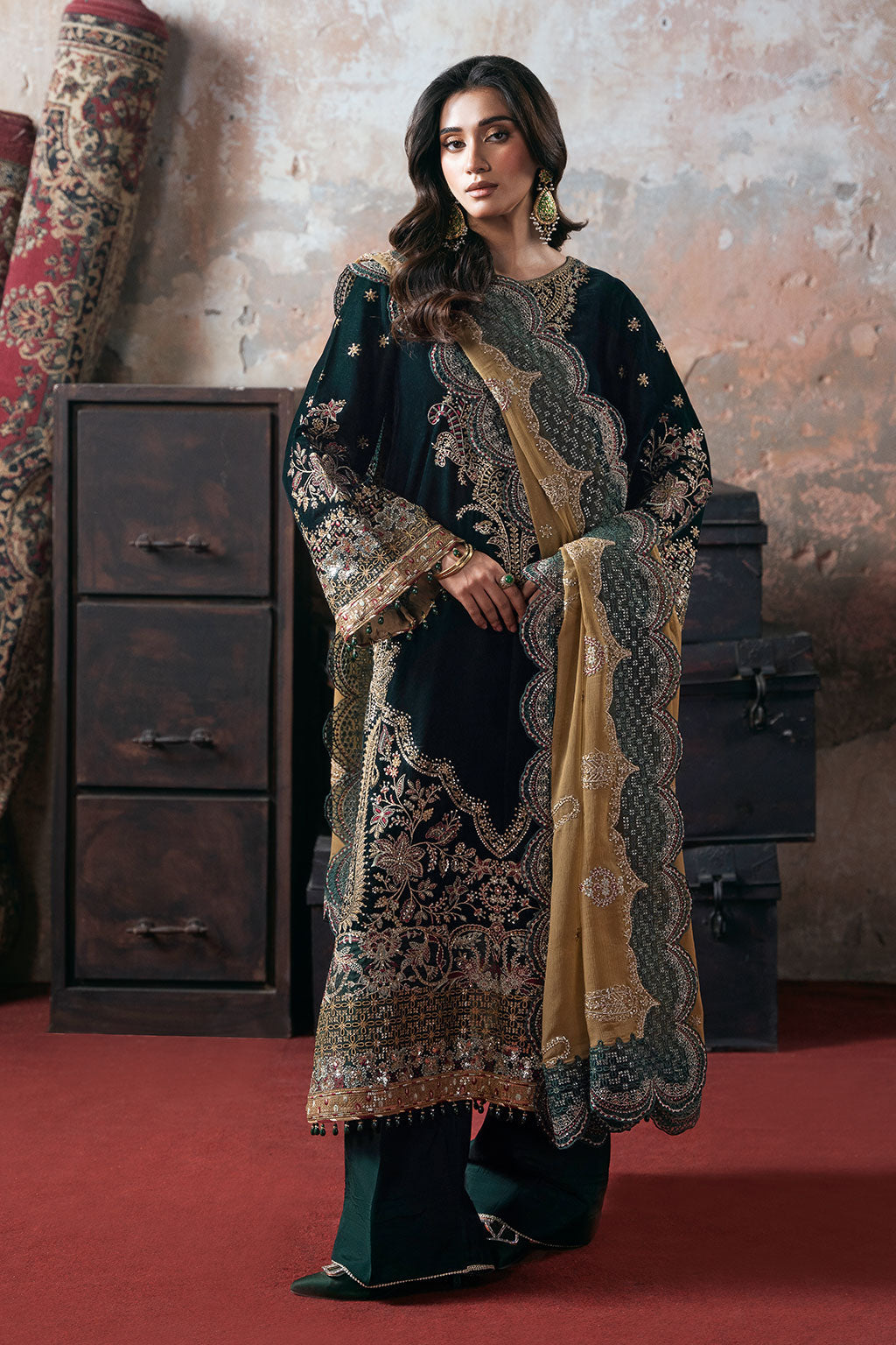 Ramsha | Velvet Collection | V-702 - by Libasekhas UK - Registered Vendor of : Ramsha - 100% Original Designer Dress