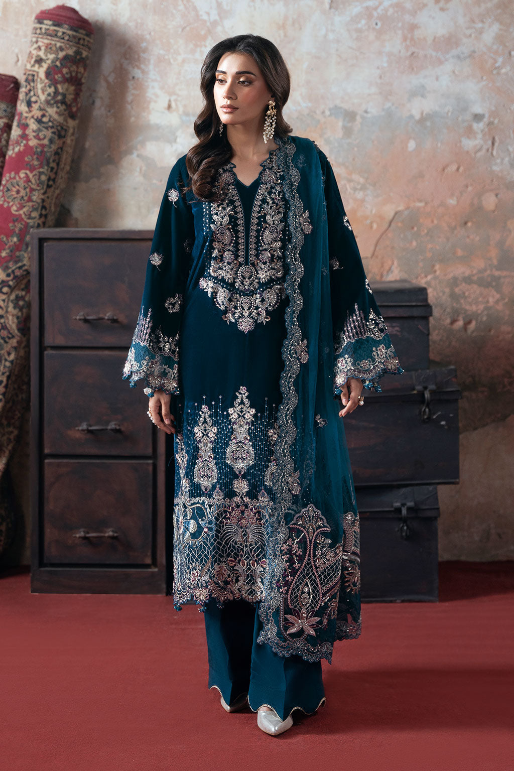 Ramsha | Velvet Collection | V-707 - by Libasekhas UK - Registered Vendor of : Ramsha - 100% Original Designer Dress