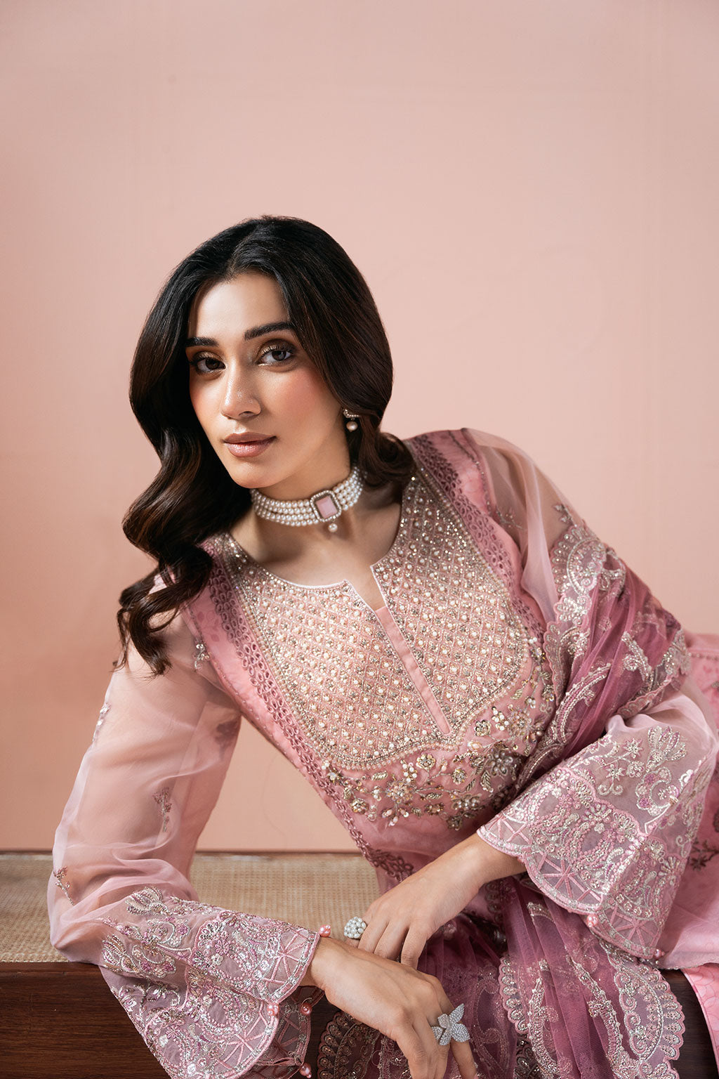 Ramsha | Rangeen Organza | PS-104 - by Libasekhas UK - Registered Vendor of : Ramsha - 100% Original Designer Dress