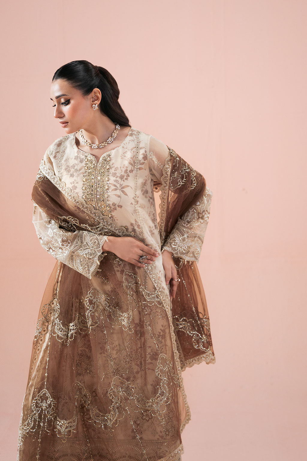 Ramsha | Rangeen Organza | PS-102 - by Libasekhas UK - Registered Vendor of : Ramsha - 100% Original Designer Dress