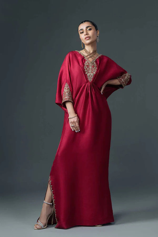 Jeem | Luxury Pret | RAYA RED - by - Libasekhas UK - Registered Vendor of : Jeem - 100% Original Designer Dresss