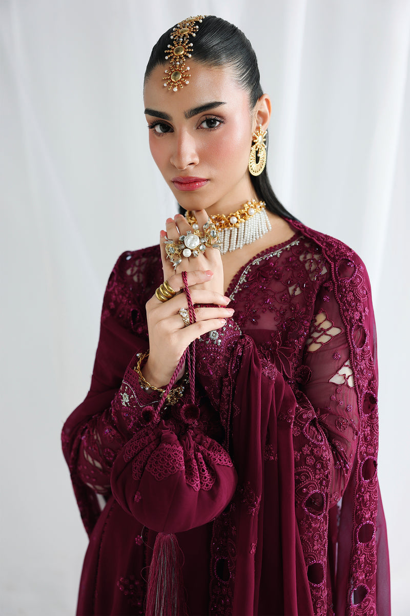 Qalamkar | Chiffon 26 | QCC-03 WAFA - by Libasekhas UK - Registered Vendor of : Qalamkar - 100% Original Designer Dress