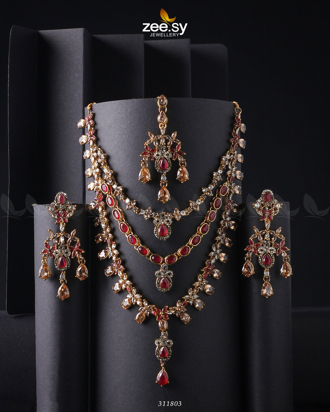 Sonya's Necklace Set - by - Libasekhas UK - Registered Vendor of : Zeesy - 100% Original Designer Dresss