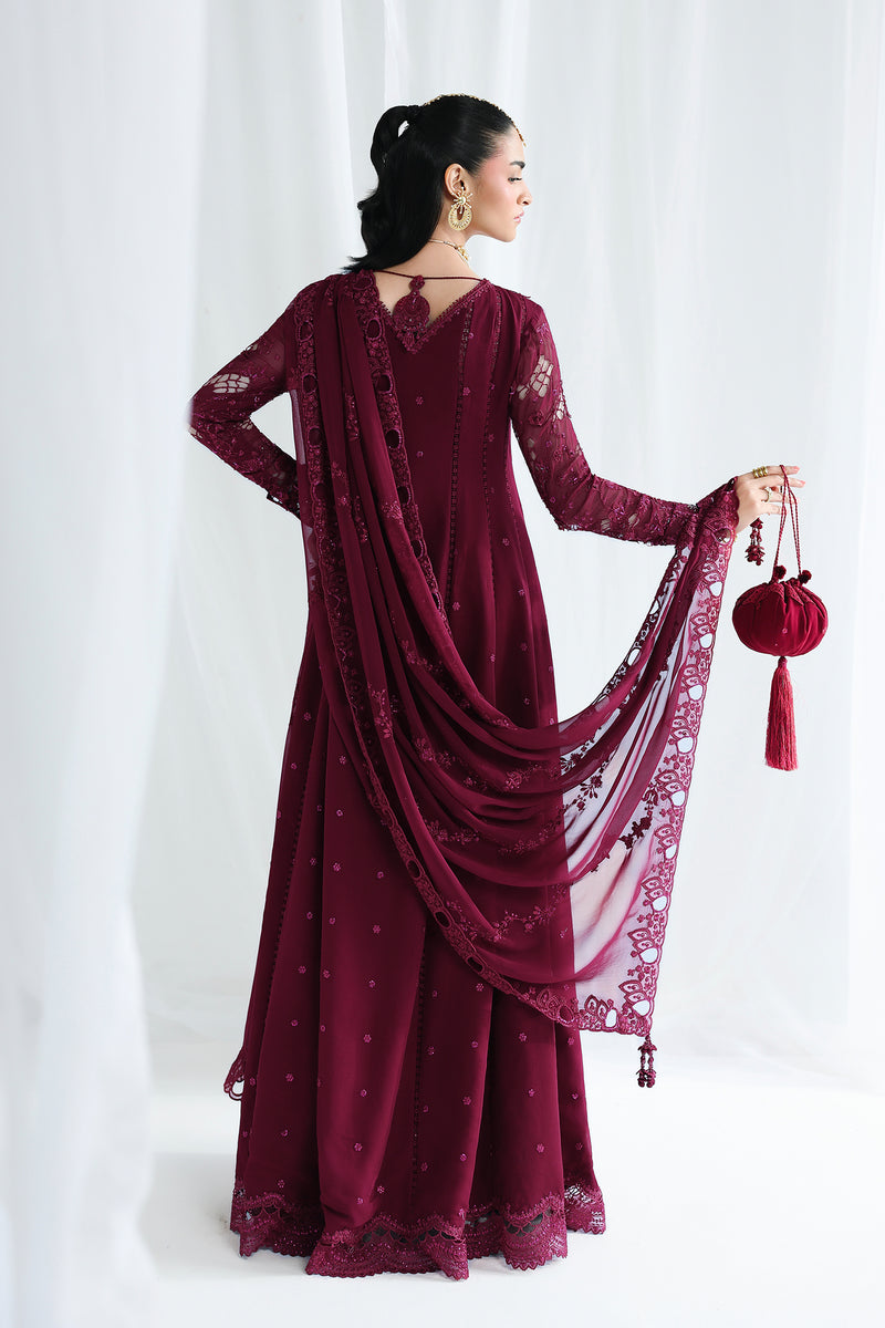 Qalamkar | Chiffon 26 | QCC-03 WAFA - by Libasekhas UK - Registered Vendor of : Qalamkar - 100% Original Designer Dress
