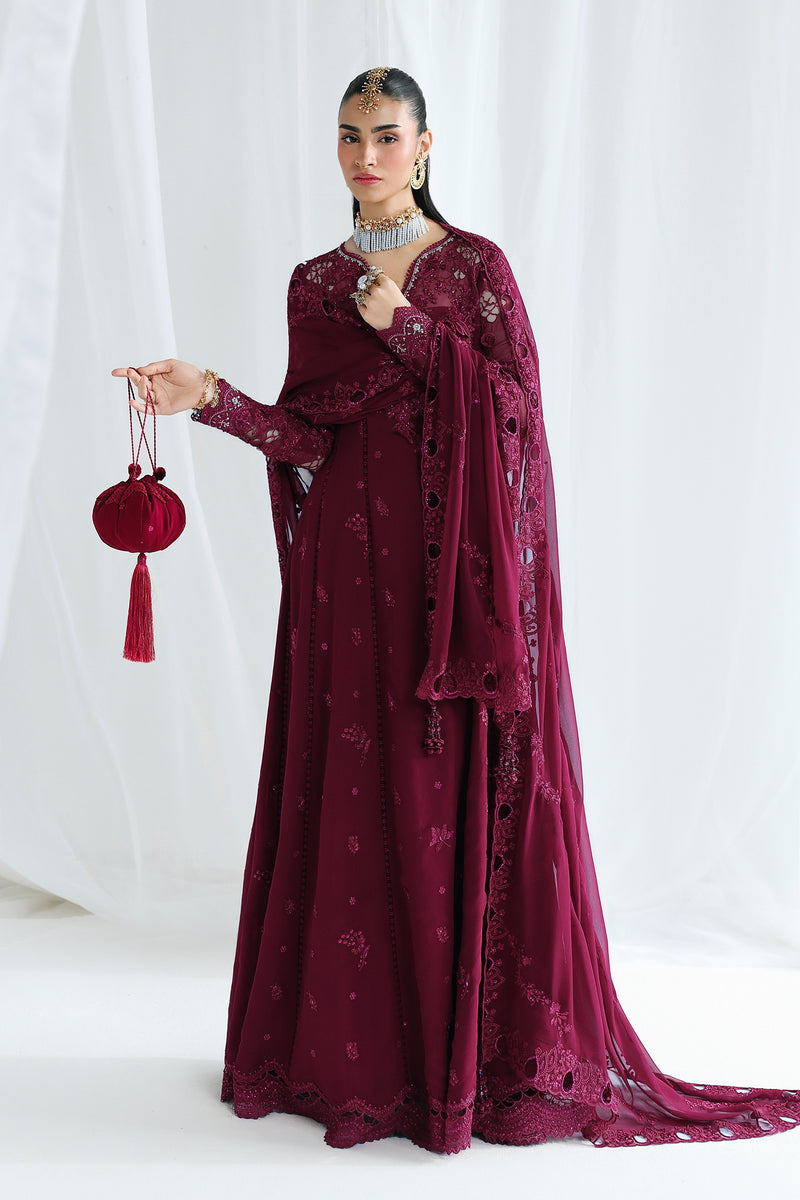 Qalamkar | Chiffon 26 | QCC-03 WAFA - by Libasekhas UK - Registered Vendor of : Qalamkar - 100% Original Designer Dress