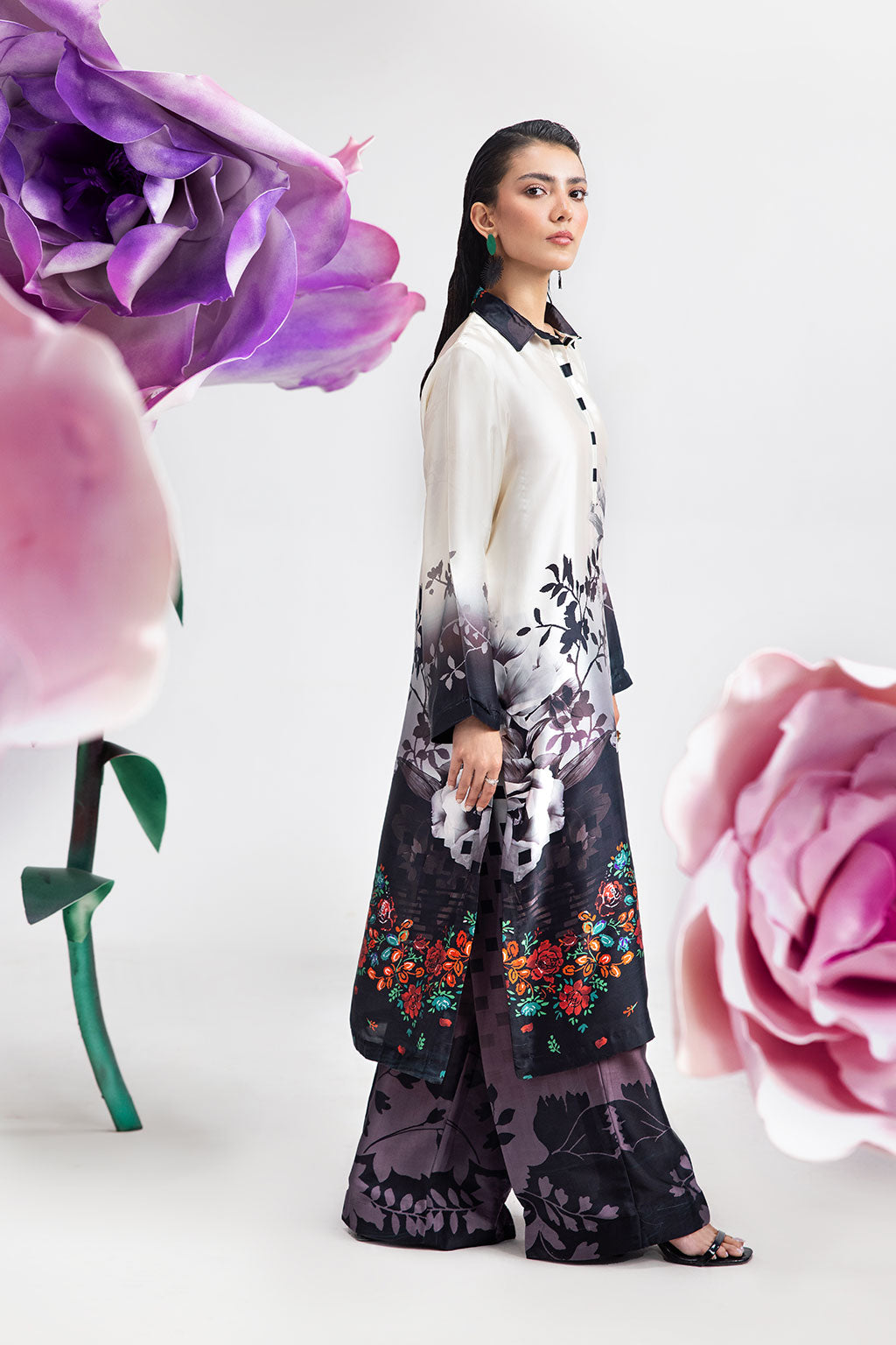 Afsanah | The Print Edit | WHISPER PERAL AP-109 - by - Libasekhas UK - Registered Vendor of : Afsanah - 100% Original Designer Dresss