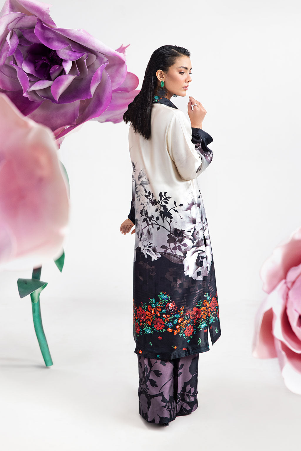Afsanah | The Print Edit | WHISPER PERAL AP-109 - by - Libasekhas UK - Registered Vendor of : Afsanah - 100% Original Designer Dresss