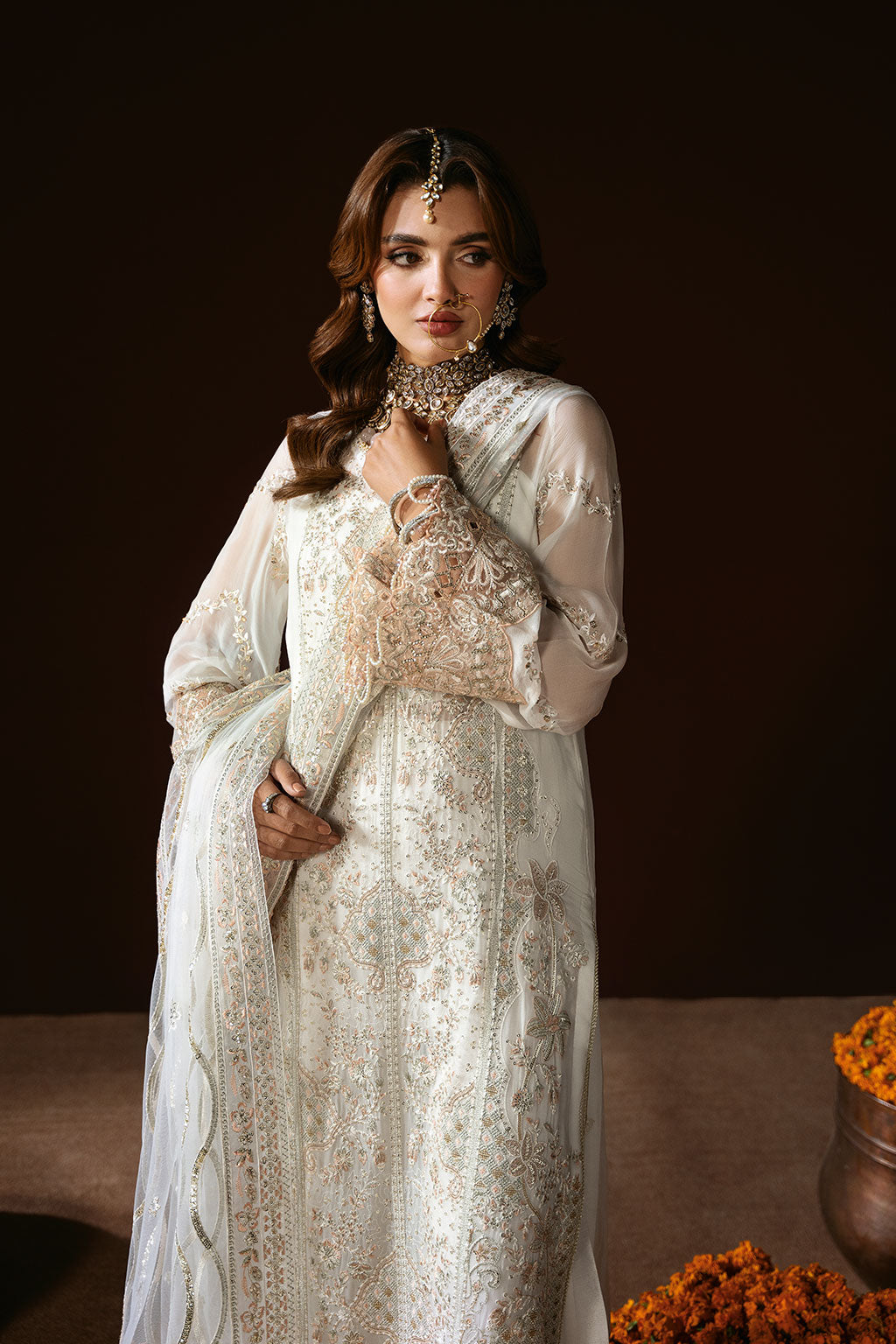 Ramsha | Dastak Luxury Chiffon Collection | Q-204 - by - Libasekhas UK - Registered Vendor of : Ramsha - 100% Original Designer Dresss