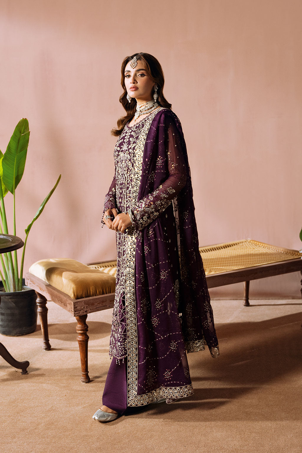 Ramsha | Dastak Luxury Chiffon Collection | Q-208 - by - Libasekhas UK - Registered Vendor of : Ramsha - 100% Original Designer Dresss