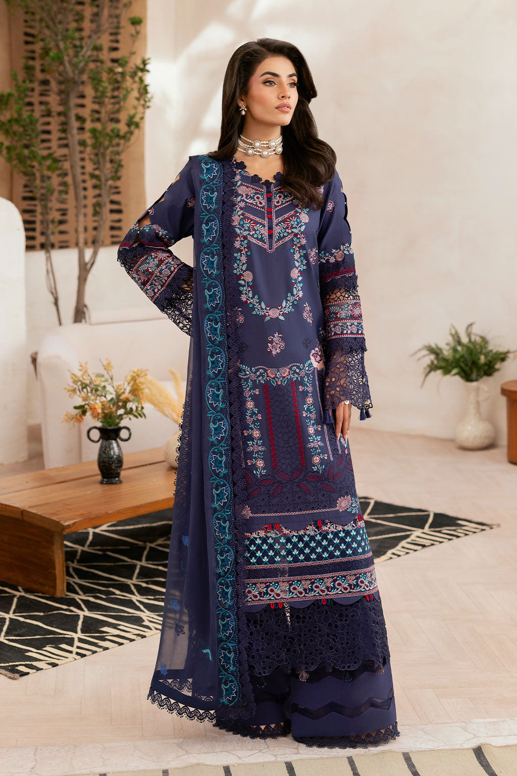 Ramsha | Ghazal Luxury Lawn | G-401 - by Libasekhas UK - Registered Vendor of : Ramsha - 100% Original Designer Dress